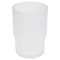 ERSATZGLASBECHER PIAZZA & LUCENTE, satiniertes Glas - Weiß, Glas (6.5/9.5/6.5cm) - bremermann