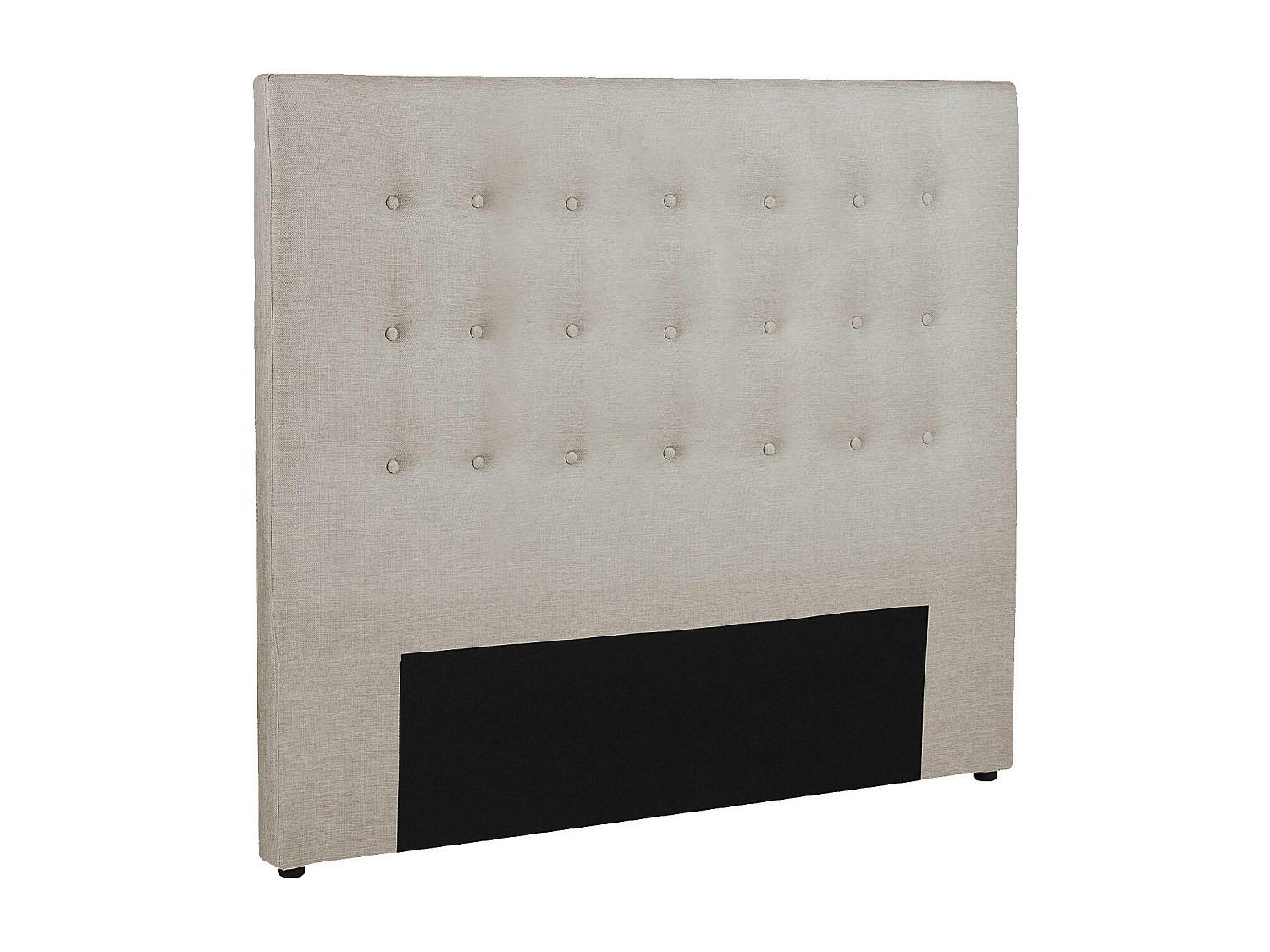 BETTKOPFTEIL - 2 Personen - Stoff - Beige - - Beige, Textil (164.5/125/9.5cm) - Vente-Unique