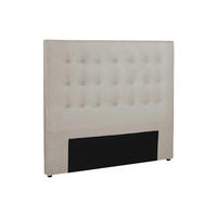 BETTKOPFTEIL - 2 Personen - Stoff - Beige - - Beige, Textil (164.5/125/9.5cm) - Vente-Unique