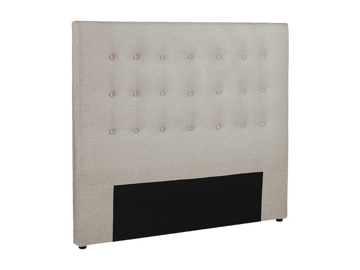 POLSTER-BETTKOPFTEIL - 160 cm - Stoff - Beige - FRANCESCO - Beige, Textil (164.5/125/9.5cm) - Vente-Unique