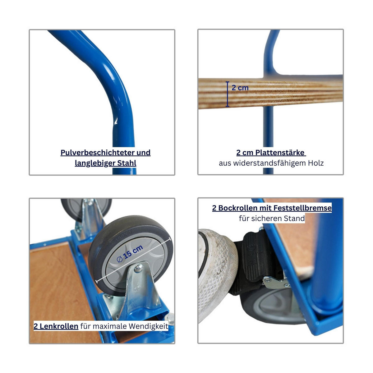 ETAGENWAGEN mit 5 Etagen 186x111X50cm Traglast 400kg Lichtblau - Blau, Metall (50/111/186cm) - PROREGAL