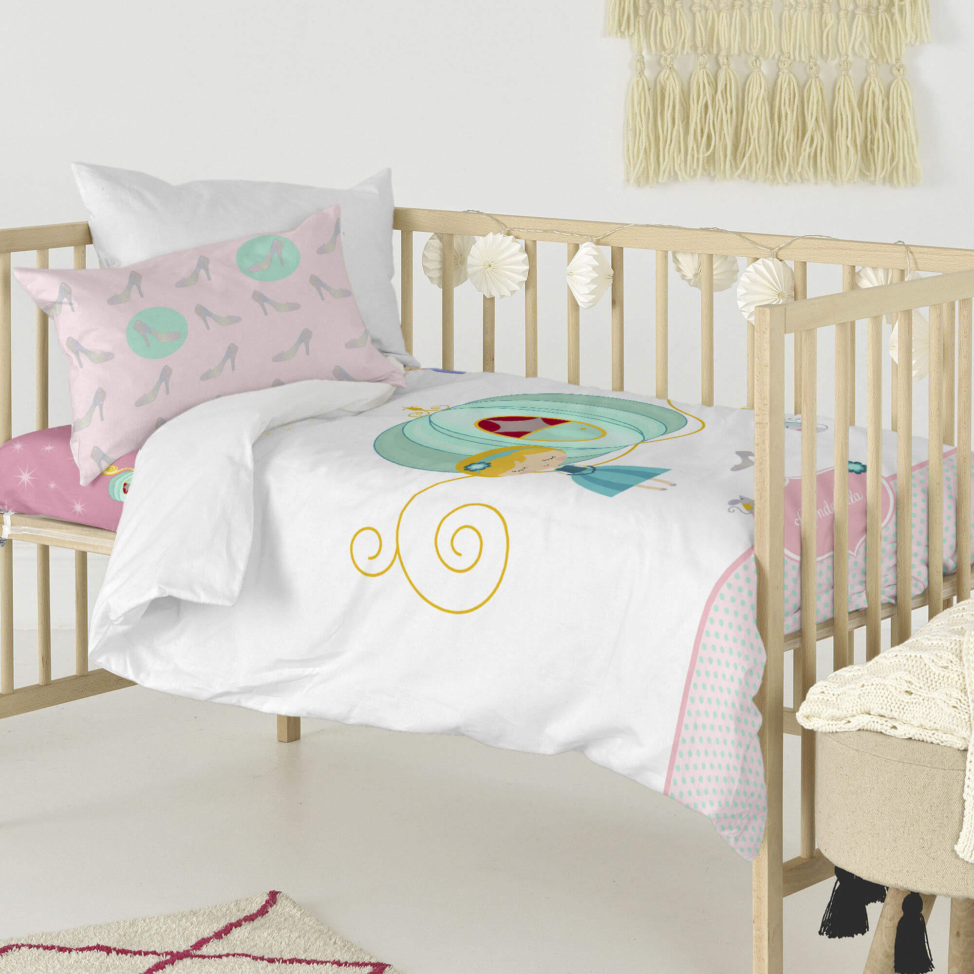 BETTBEZUG 2er-Set teiliges pumpkin 100x120 cm (kinderbett) mehrfarbig - Multicolor, Textil (100/120cm) - Happy Friday