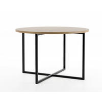 COUCHTISCH Tollnes Gold Craft Eiche / Schwarz 75 / 75 / 47cm - Eiche Bianco/Schwarz, Holz/Holzwerkstoff (75/75/47cm) - Feldmann-Wohnen