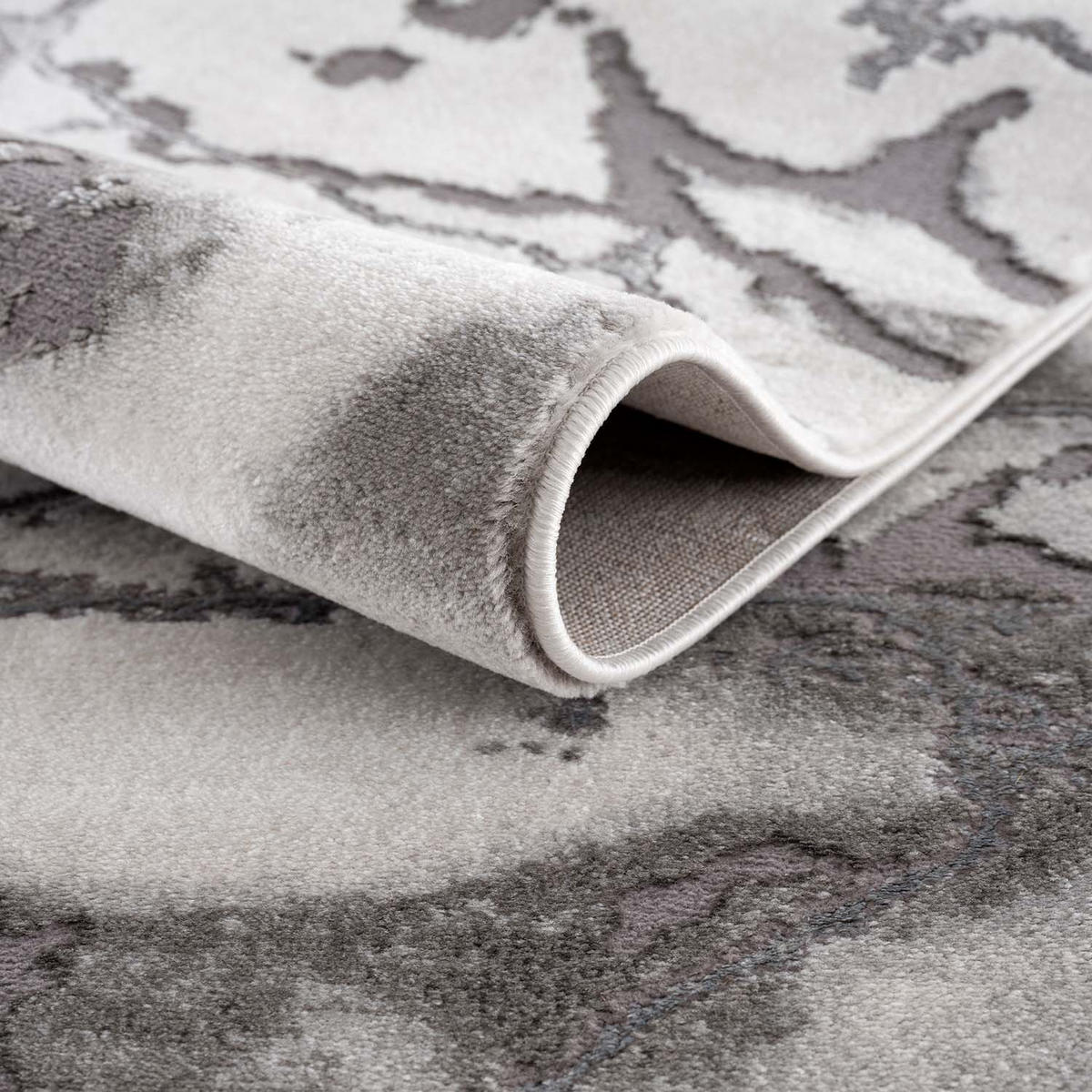 KURZFLOR-TEPPICH Chic 501 Grau 140x200 cm - Grau, Textil (140/200cm) - carpet city