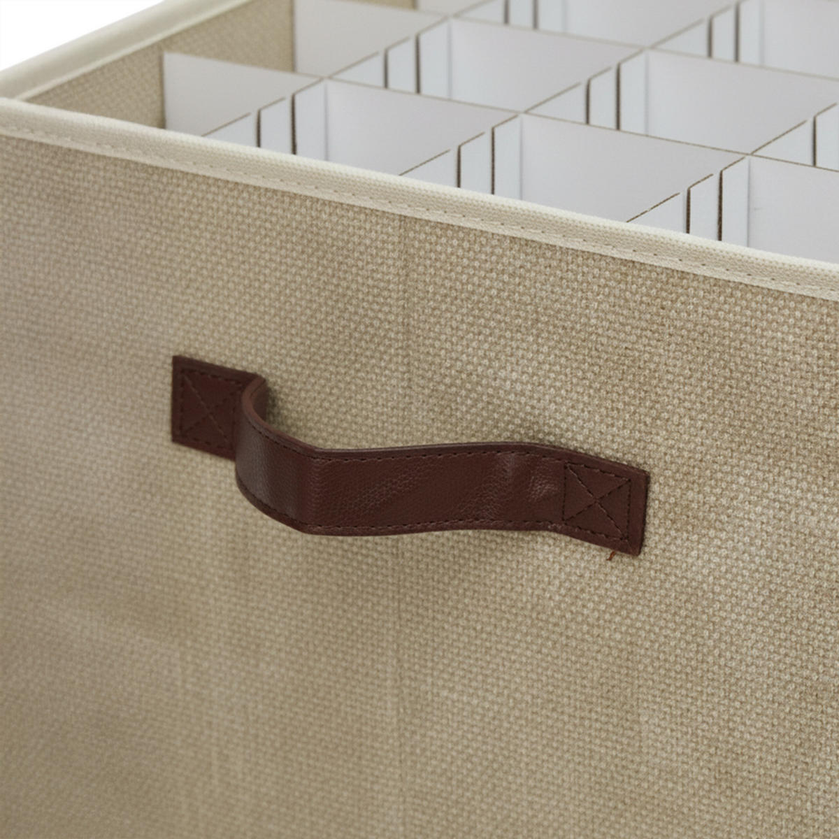 WEIHNACHTSKUGEL-AUFBEWAHRUNGSBOX - Beige, Wellpappe/Kunststoff (66.5/26/33cm) - Relaxdays