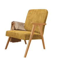 SESSEL Petra 81x63 cm im minimalistischen Stil Scandinavian, Holz, gelb - Gelb, Holz (59/81/63cm) - Margaret Hadas24