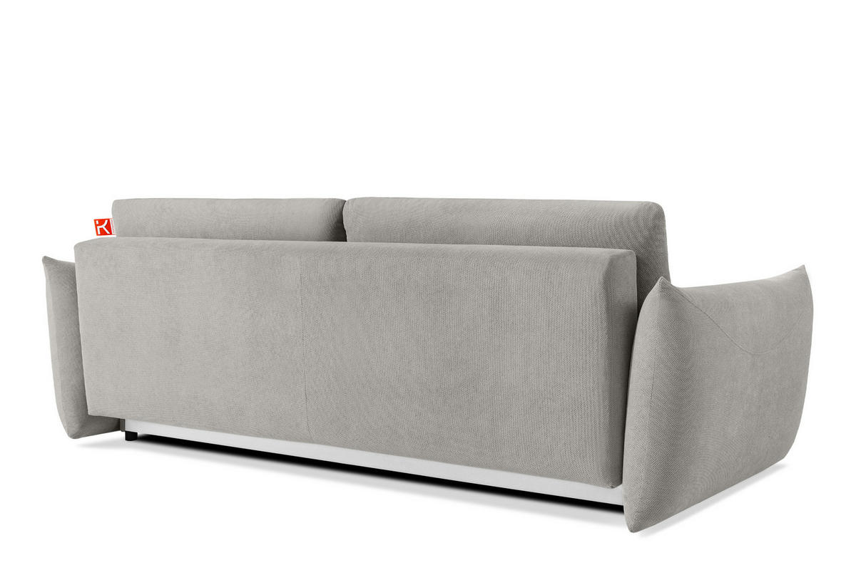 3-SITZER-SOFA LAVIS, Grau - Grau, Holz/Textil (242/87/111cm) - KONSIMO®