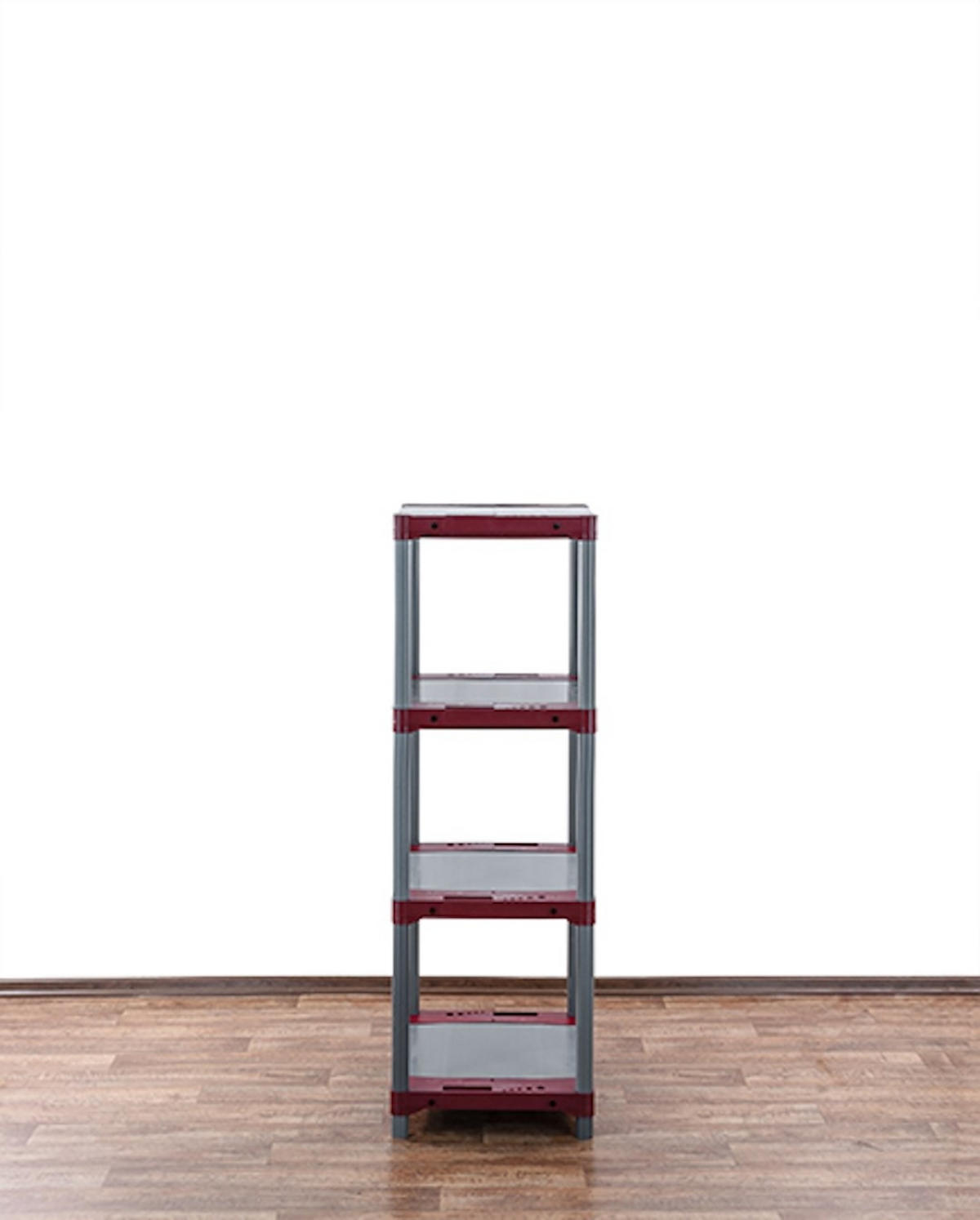 KUNSTSTOFFREGAL BIG GREY BEAR Low 138x70x46cm Fachlast 160kg Grau-Rot - Rot, Kunststoff (70/138/46cm) - PROREGAL