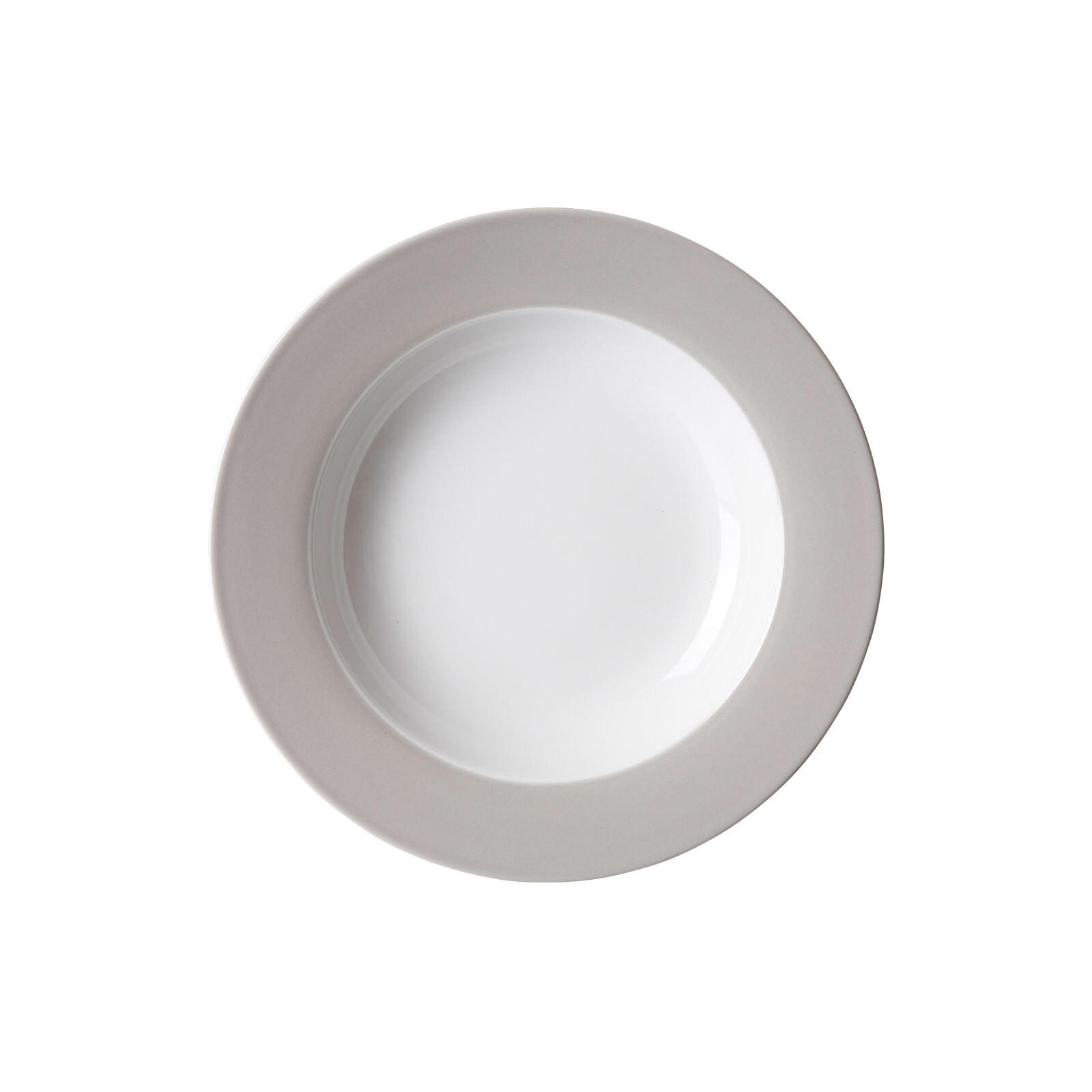 SUPPENTELLER Doppio Grau ø 22 cm 6er Set - Grau, Keramik (22cm) - Ritzenhoff Breker