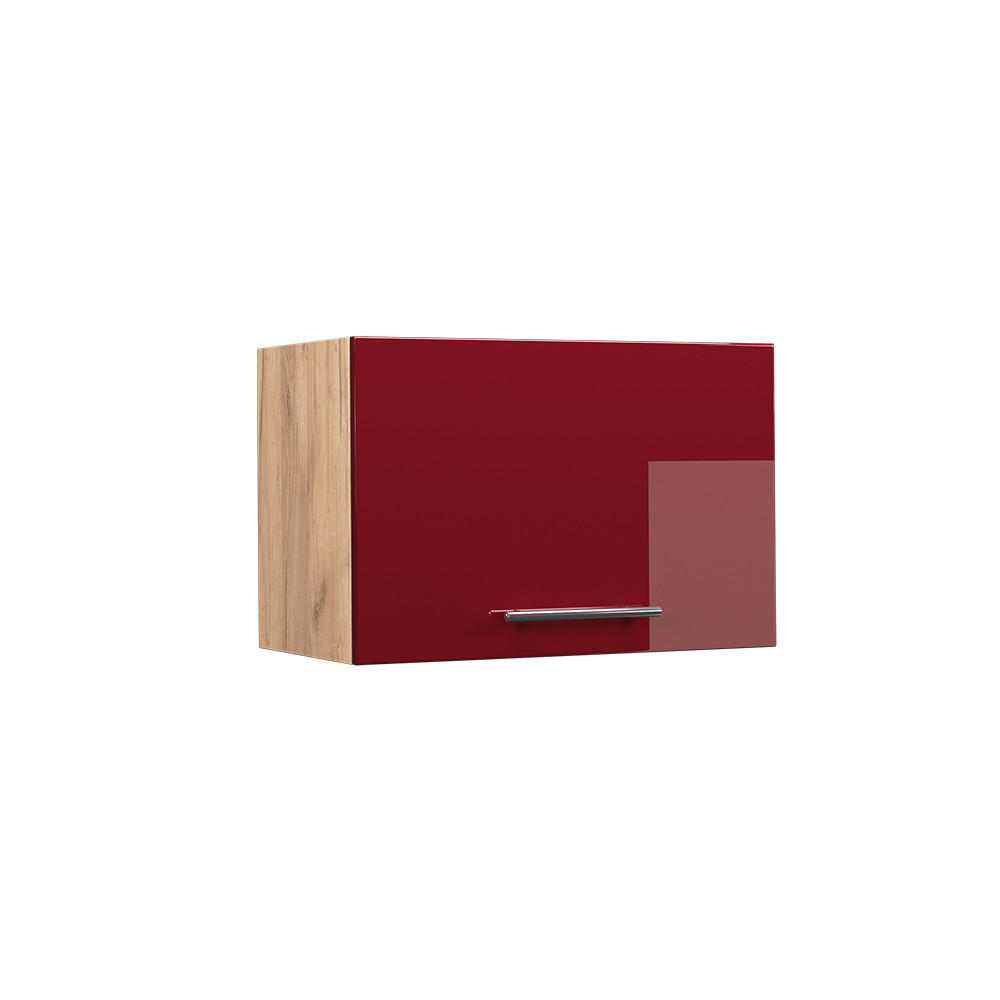 HÄNGESCHRANK Fame-Line Bordeaux Hochglanz 60 cm Flach - Honigeiche/Bordeaux, Holzwerkstoff (60/40/34.1cm) - Vicco