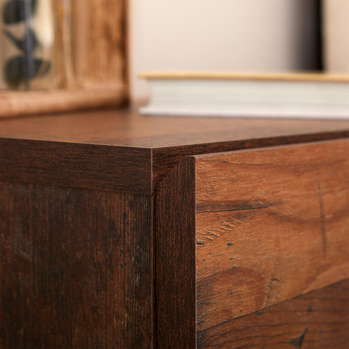 NACHTTISCH ANNE hängend - Dunkelbraun, Holzwerkstoff (42/14/30cm) - CARO-Möbel