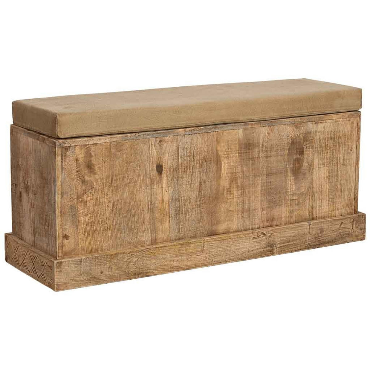BANK aus Holz, 104x33x48cm - Naturfarben, Holz (104/48/33cm) - Wanderlust