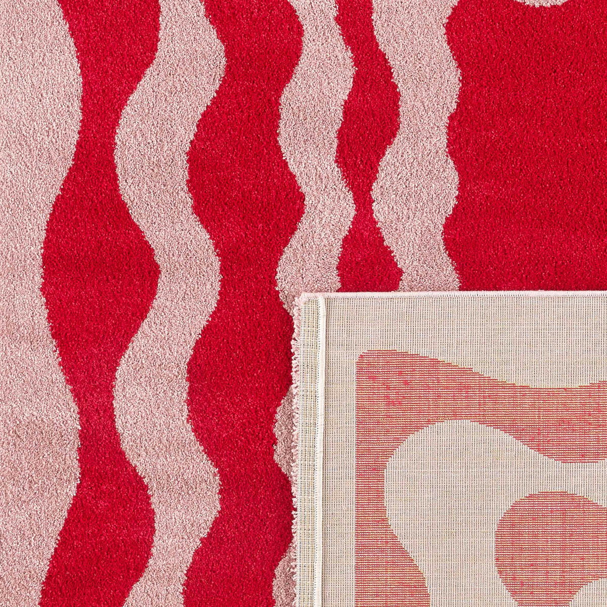 TEPPICH vintage rot Groovy 120x160 cm - Rot, Textil (120/160cm) - Nazar Rugs