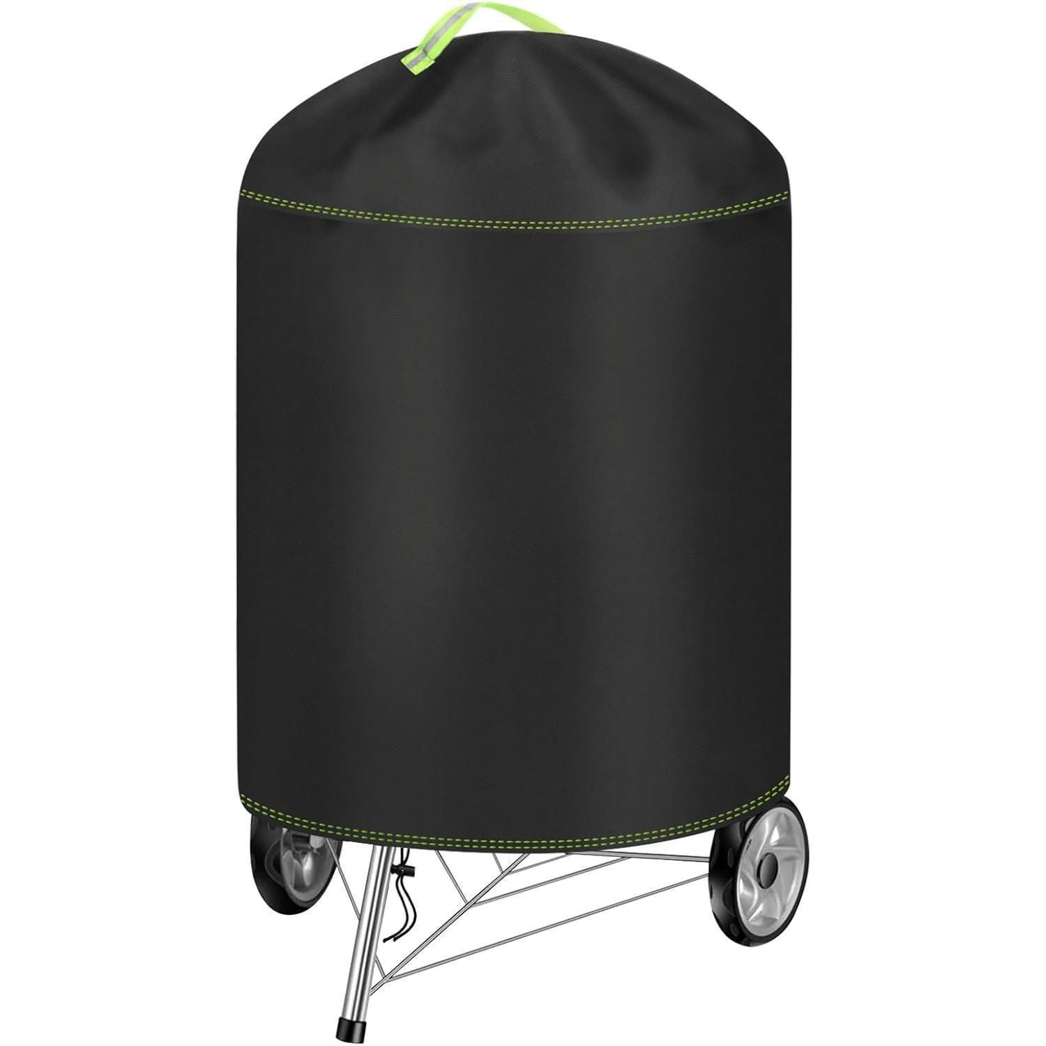 KUGELGRILL Abdeckung Ø77 x 90 cm Wetterfest 420D Oxford - Schwarz, Kunststoff (77/117/44cm)
