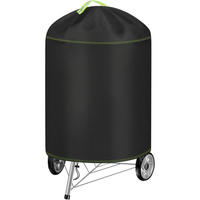 KUGELGRILL Abdeckung Ø77 x 90 cm Wetterfest 420D Oxford - Schwarz, Kunststoff (77/117/44cm)