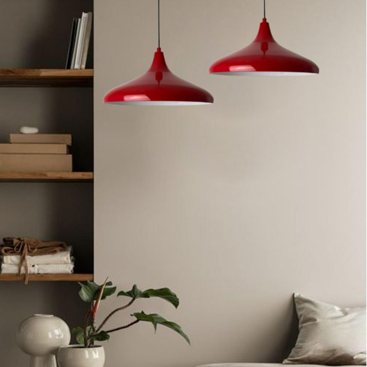 PENDELLEUCHTE Champion x2 35/20 - Rot, Metall (35/20cm) - Bamyum