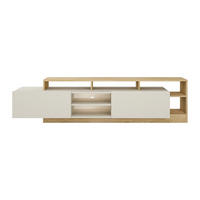 TV-BOARD - 192.4 cm x 43.6 cm - holz - beige, naturfarben hell Idesia - Beige/Naturfarben, Holz (192.4/47.8/43.6cm) - Vente-Unique