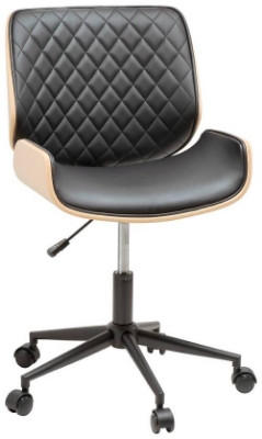 Chaise de bureau pivotante en imitation cuir