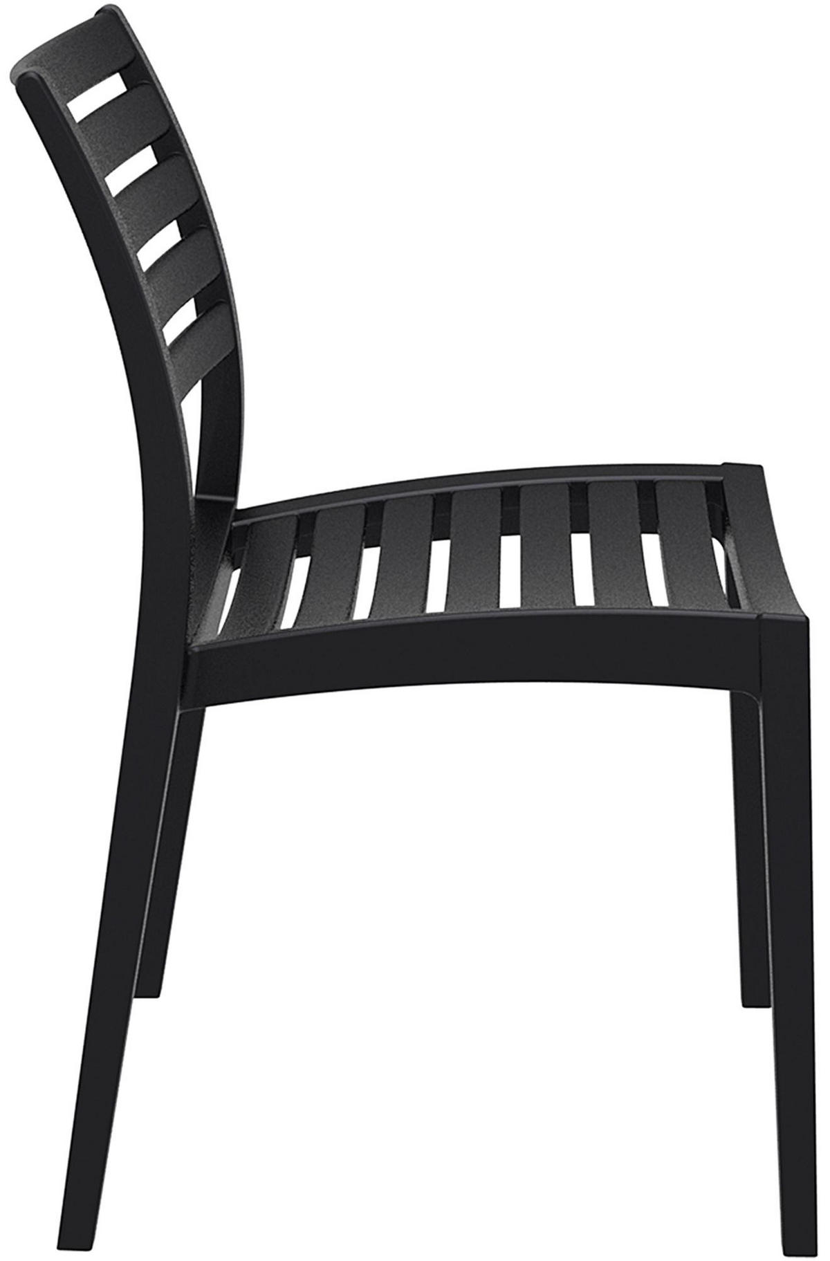 GARTENSTUHL Kunststoff schwarz - Schwarz, Kunststoff (48/82/58cm) - CLP