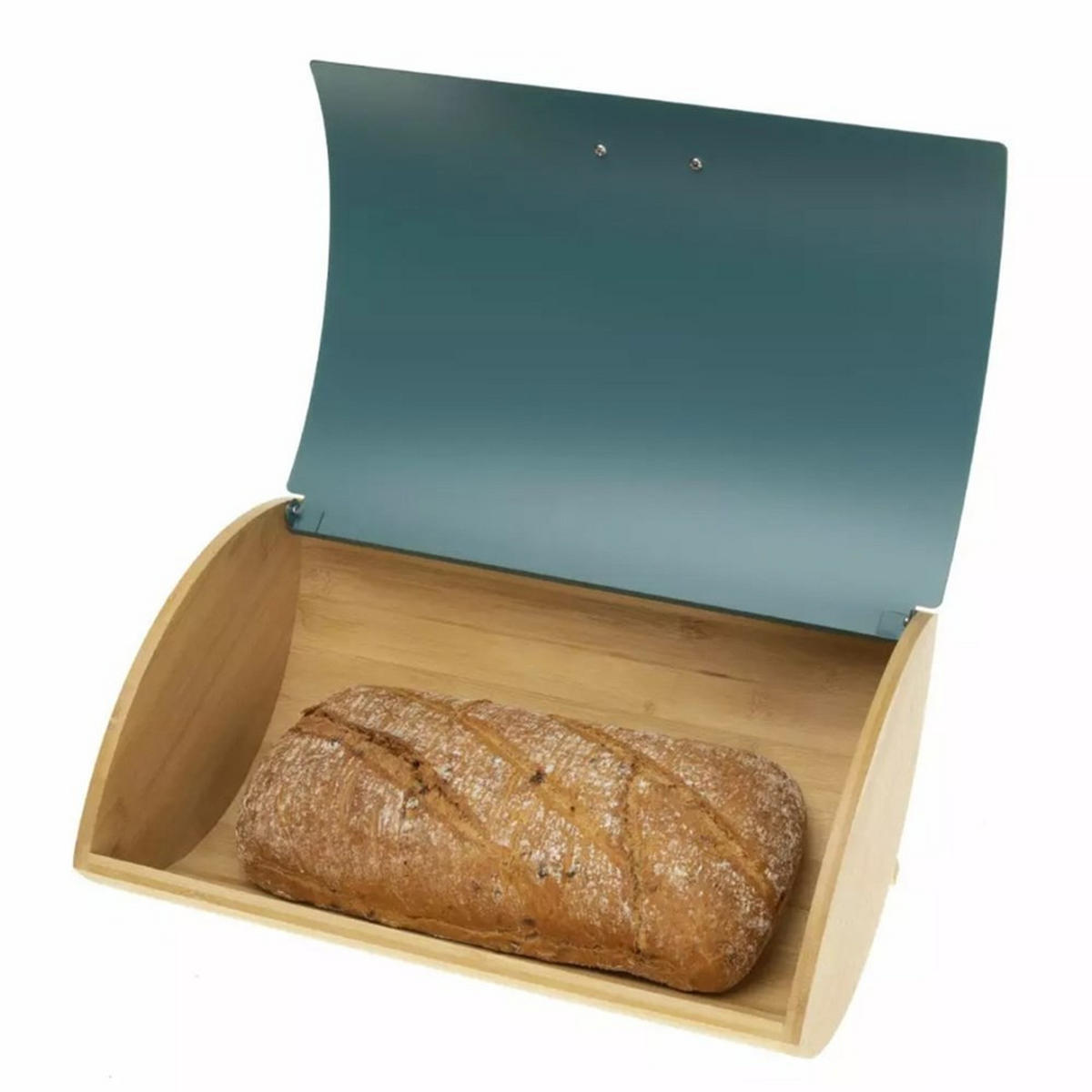 BROTKASTEN Hellblau 35/25/15.5 cm 8033 - Hellblau, Holz (25/15.5/35cm) - Kassel 