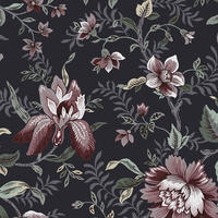 VLIESTAPETE Edita Garden Charcoal Grey - Grau, Papier/Kunststoff (52/1000cm) - LAURA ASHLEY