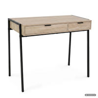 SCHREIBTISCH ZENTIA 100 cm Sonoma Eiche - Schwarz/Sonoma Eiche, Holzwerkstoff (100/45/80.5cm) - Akord