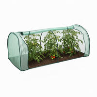 FRÜHBEET - Dunkelgrün, Kunststoff/Metall (200/80/100cm) - Relaxdays