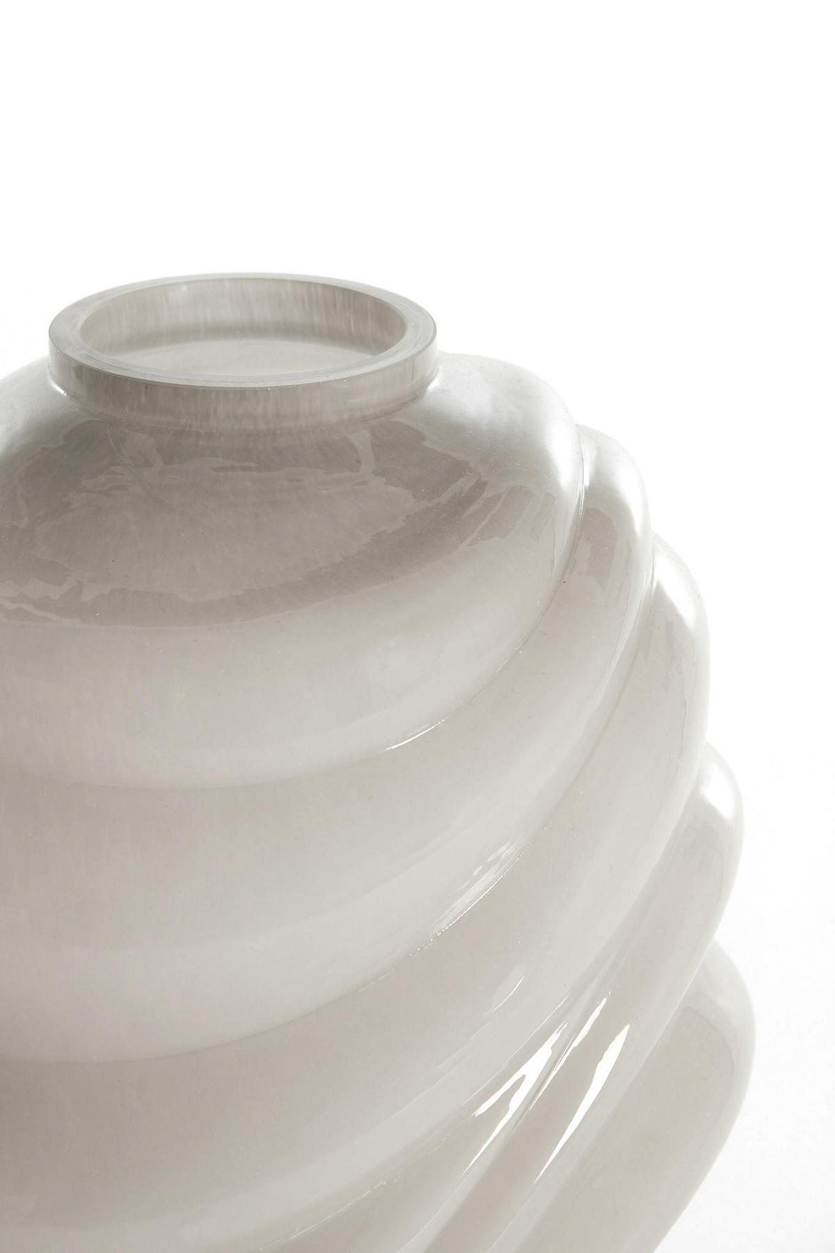 VASE Biotu Grau Ø23,5/30,5 cm - Grau, Glas (23.5/30.5cm) - Light & Living