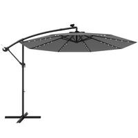 PARASOLL Grå - Grå, Plast (300/300cm) - COSTWAY