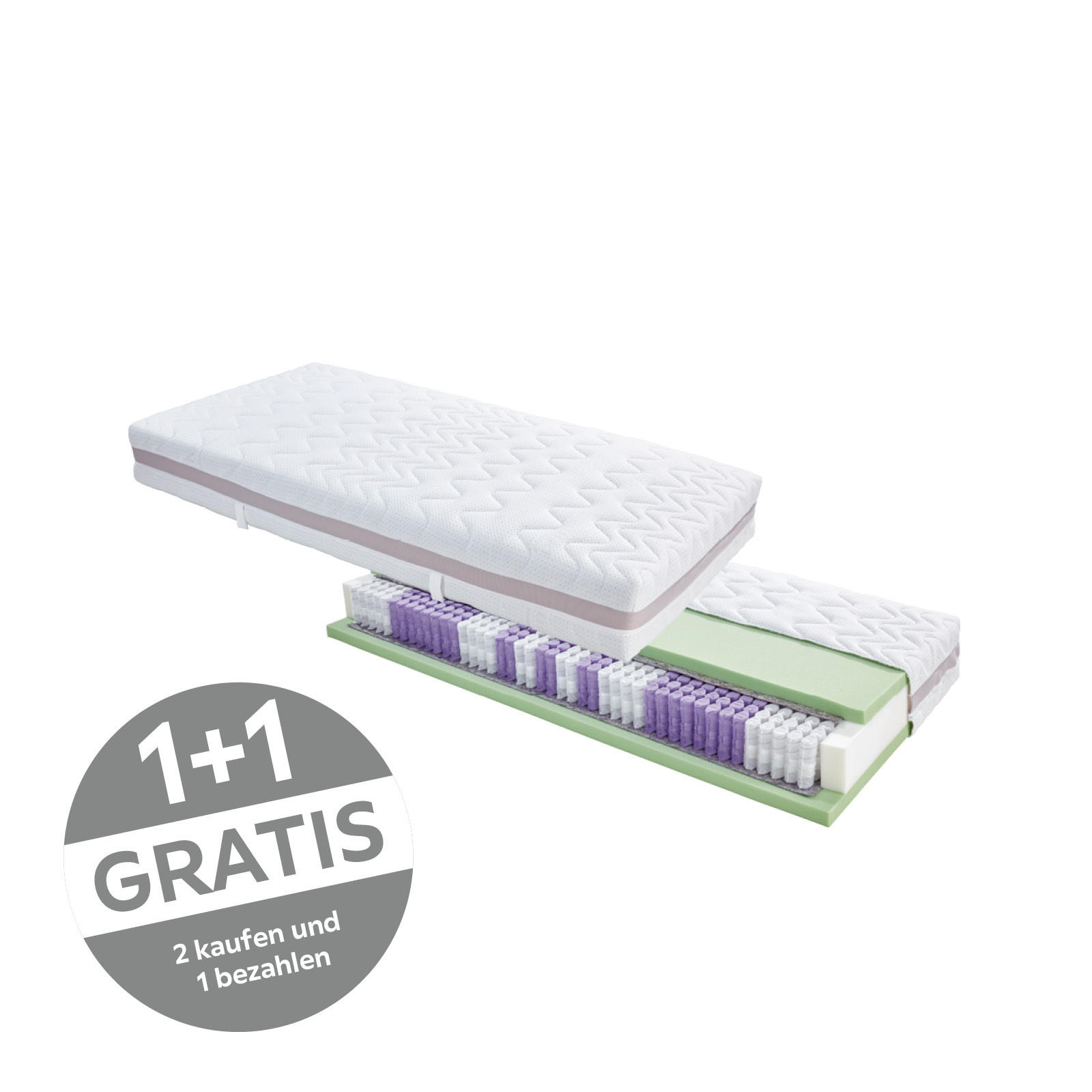 Taschenfederkernmatratze Dream 90x200cm Fest