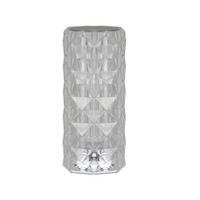 LED-TISCHLEUCHTE Juwel 9/9/21 cm - Transparent, Kunststoff (9/9/21cm) - Nettlife