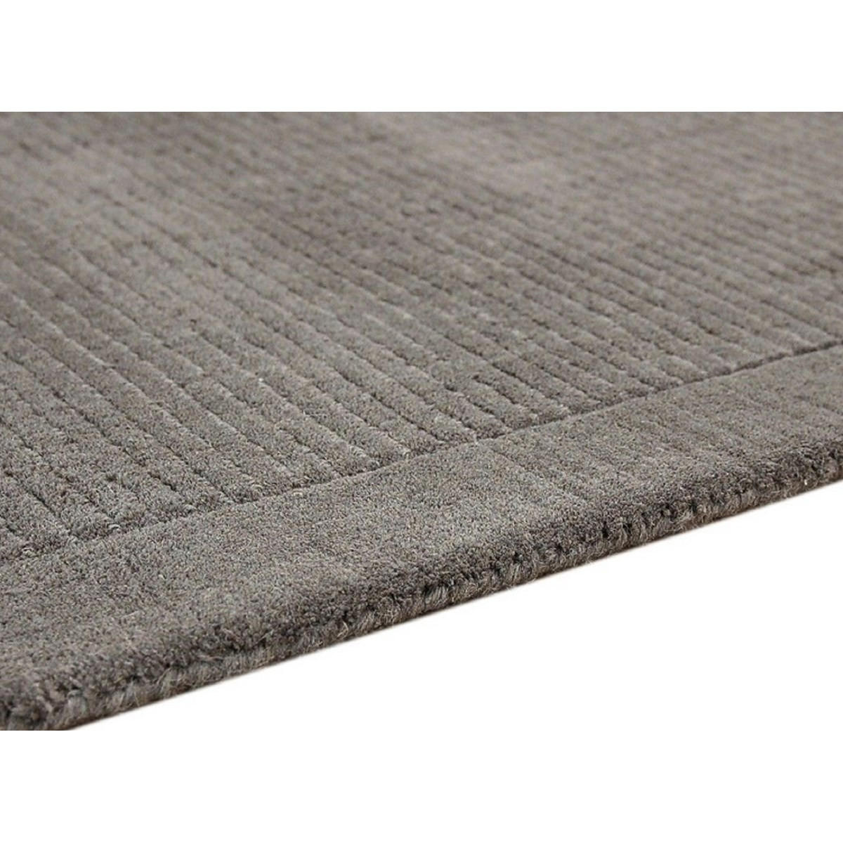 TEPPICH Einfarbiger, getufteter aus reiner Wolle CANDY Grau 60 x 120 cm - Grau, Naturmaterialien (60/120cm) - Novatrend