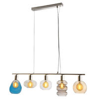 HÄNGELEUCHTE Pesaro Bunt Silber - Multicolor, Glas (13/80/150cm)
