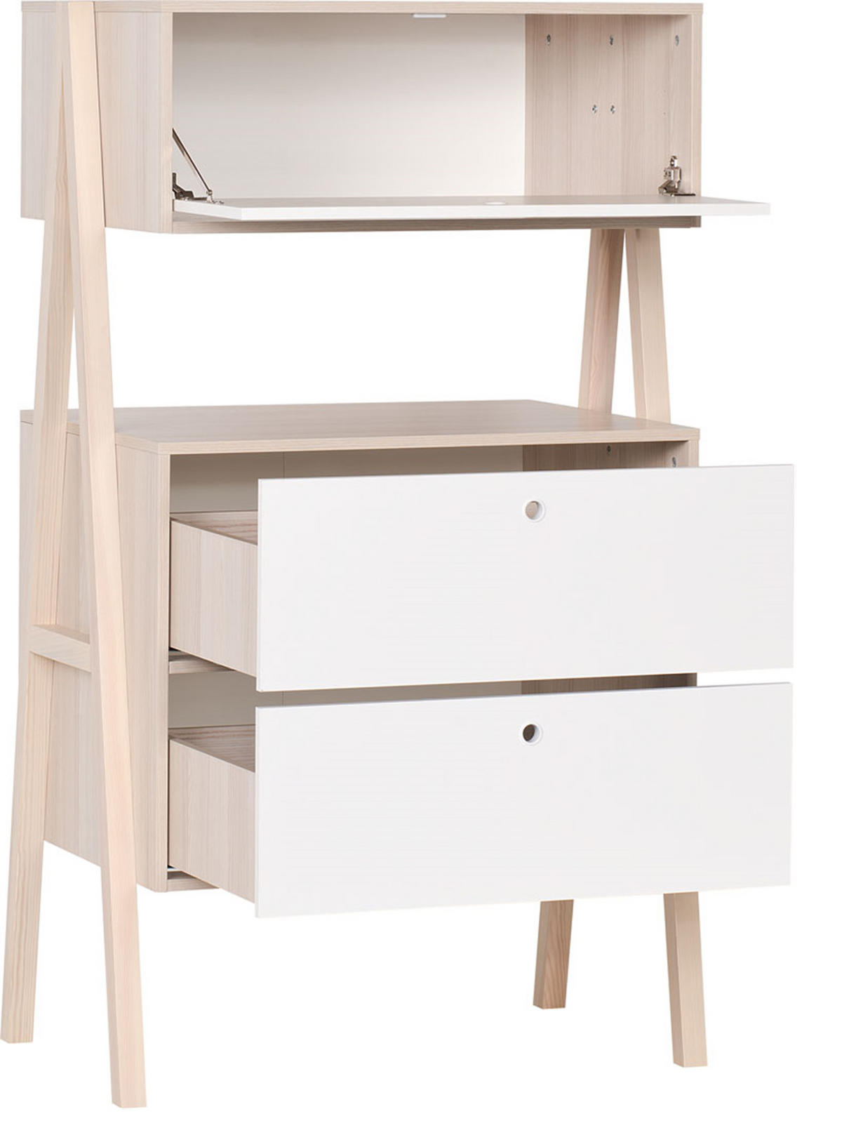 KOMMODE 3 SCHUBLADEN SPOT - Weiß, Holzwerkstoff (88/150/60cm)
