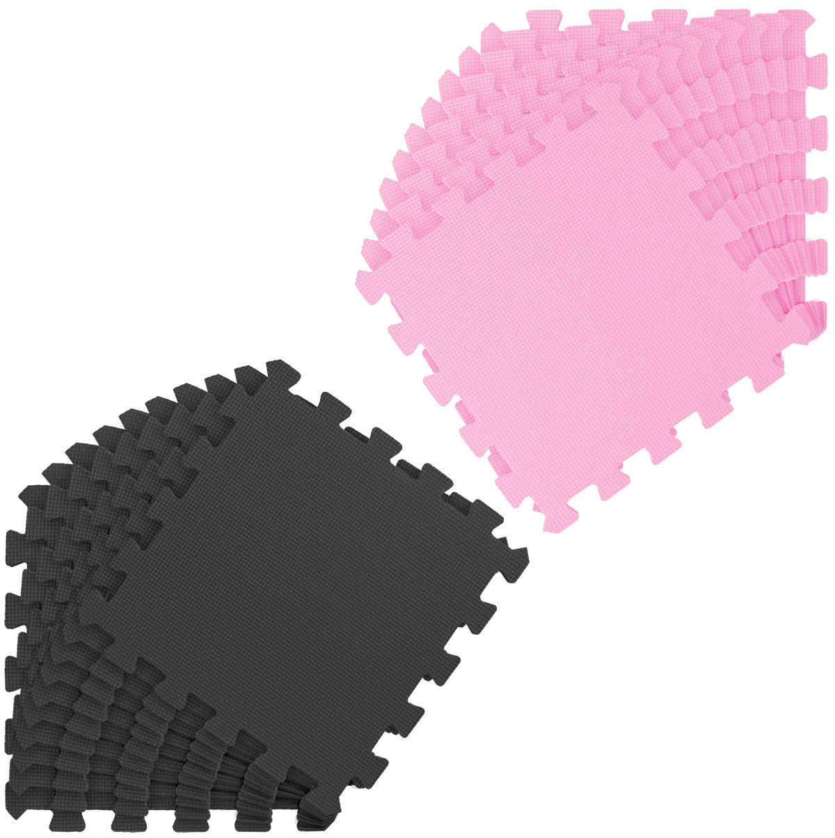 SPIELMATTE ab Null - 180/90 cm Puzzlematte Schwarz - Multicolor, Kunststoff (30/30cm) - Littletom