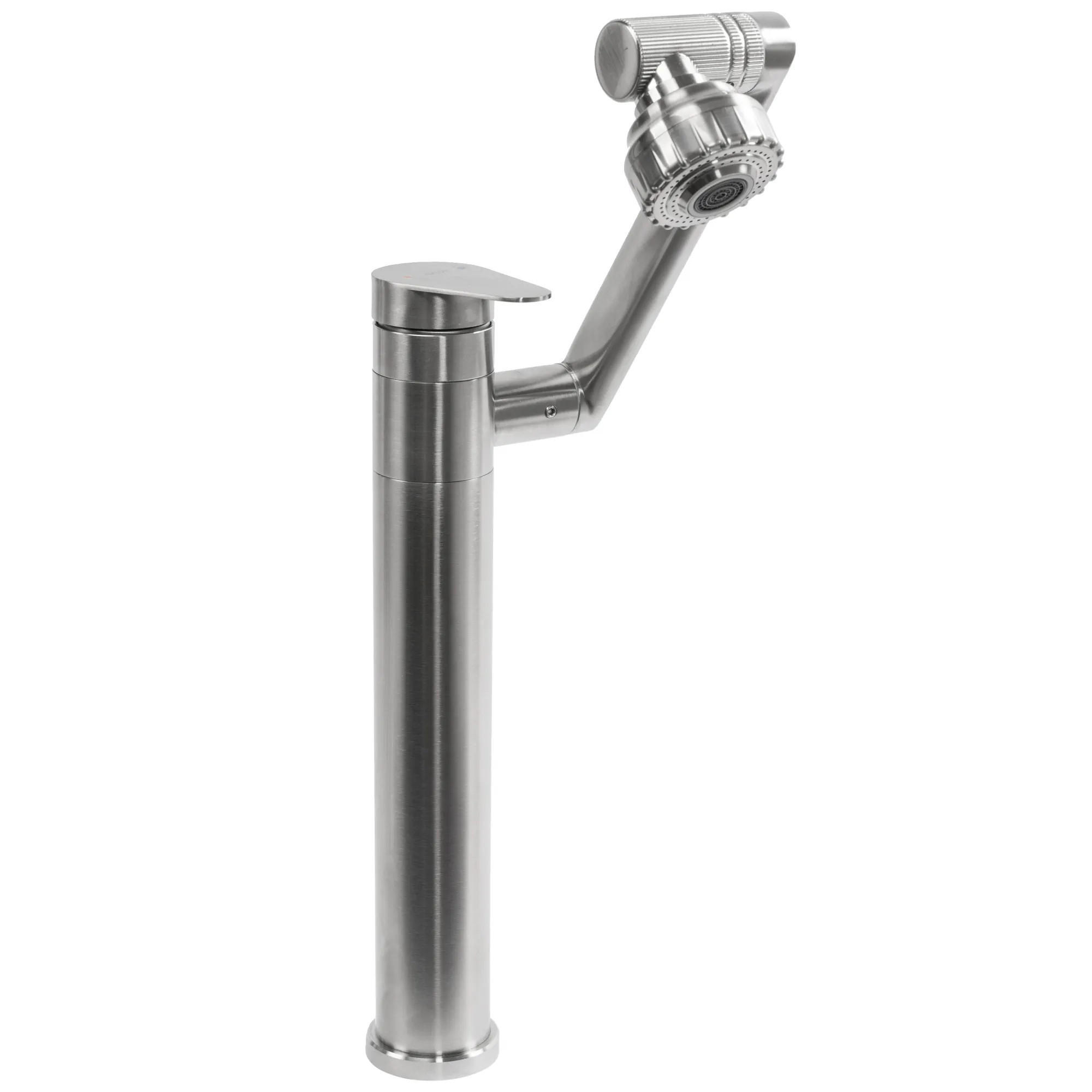REA Waschbeckenarmatur Nickel 9.5x31x21 cm
