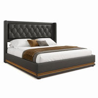POLSTERBETT mit Bettkasten 180x200 cm PU Schwarz mit USB, Typ-C und LED - Schwarz, Metall (180/200cm) - Meubliv