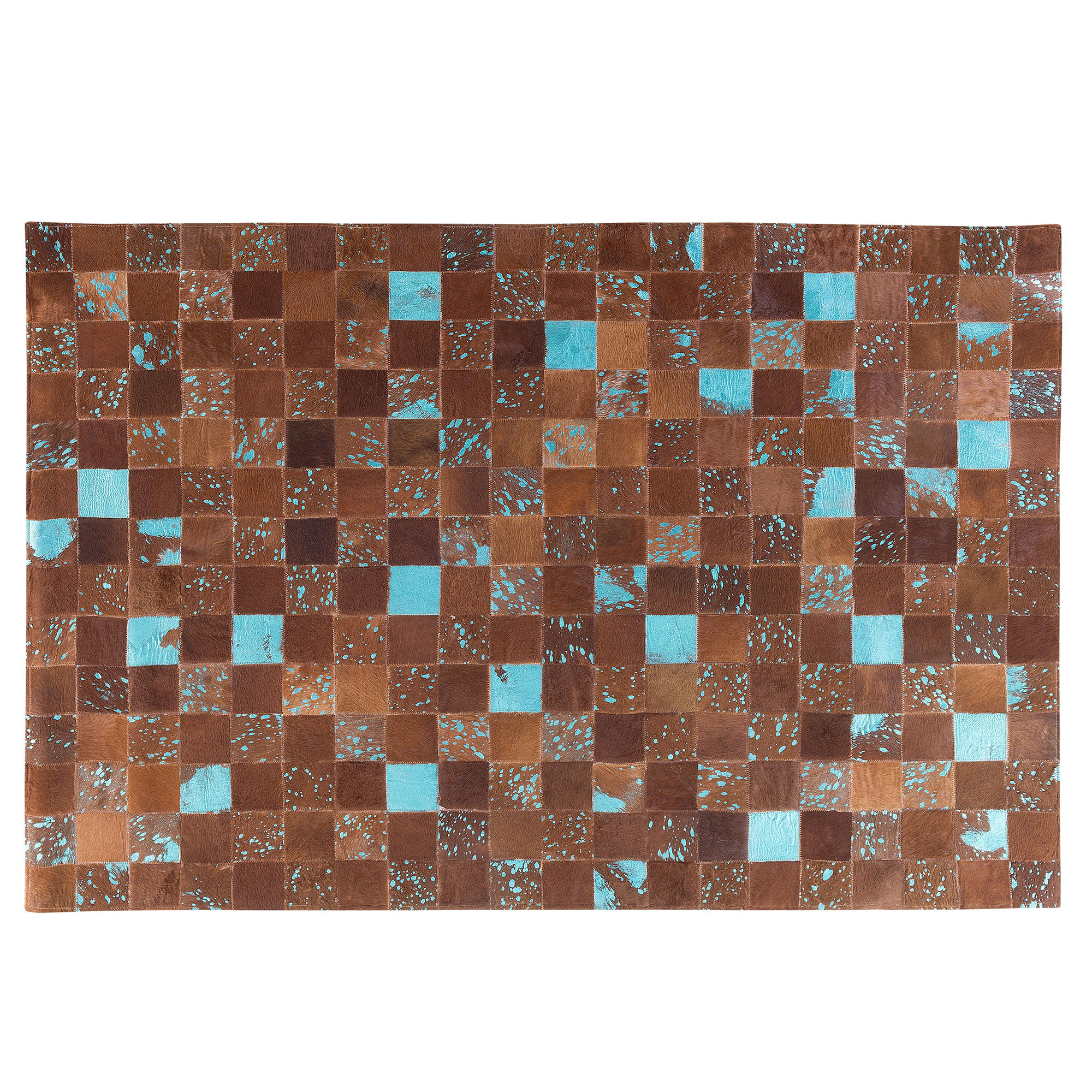 KURZFLOR-TEPPICH Aliaga 200/140 cm - Braun, Fell (140/200cm) - Beliani