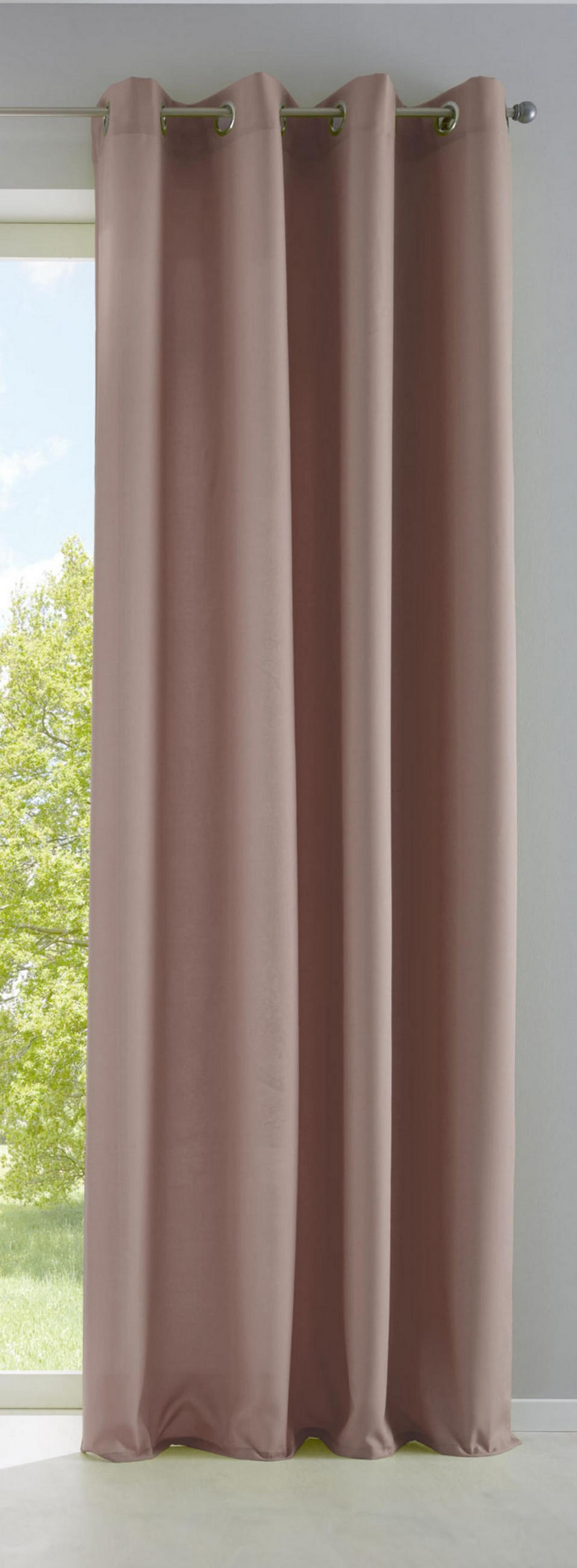VORHANG PALERMO HxB 245x140 cm Taupe - Taupe, Textil (140/245/1cm) - Gardinenbox
