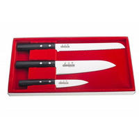MESSERSET Silber 35/20/35 cm 358424446OMC - Silberfarben, Metall - Masahiro 