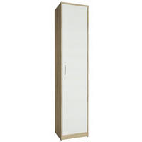 BÜCHERREGAL R8 Sonoma Eiche-Weiß 39/35/180 cm - Weiß/Sonoma Eiche, Holzwerkstoff (39/180/35cm) - Matkam Möbel