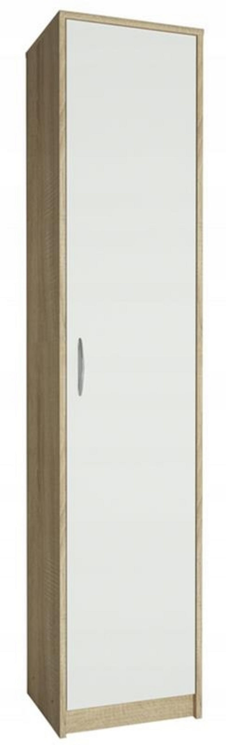 BÜCHERREGAL R8 Sonoma Eiche-Weiß 39/35/180 cm - Weiß/Sonoma Eiche, Holzwerkstoff (39/180/35cm) - Matkam Möbel