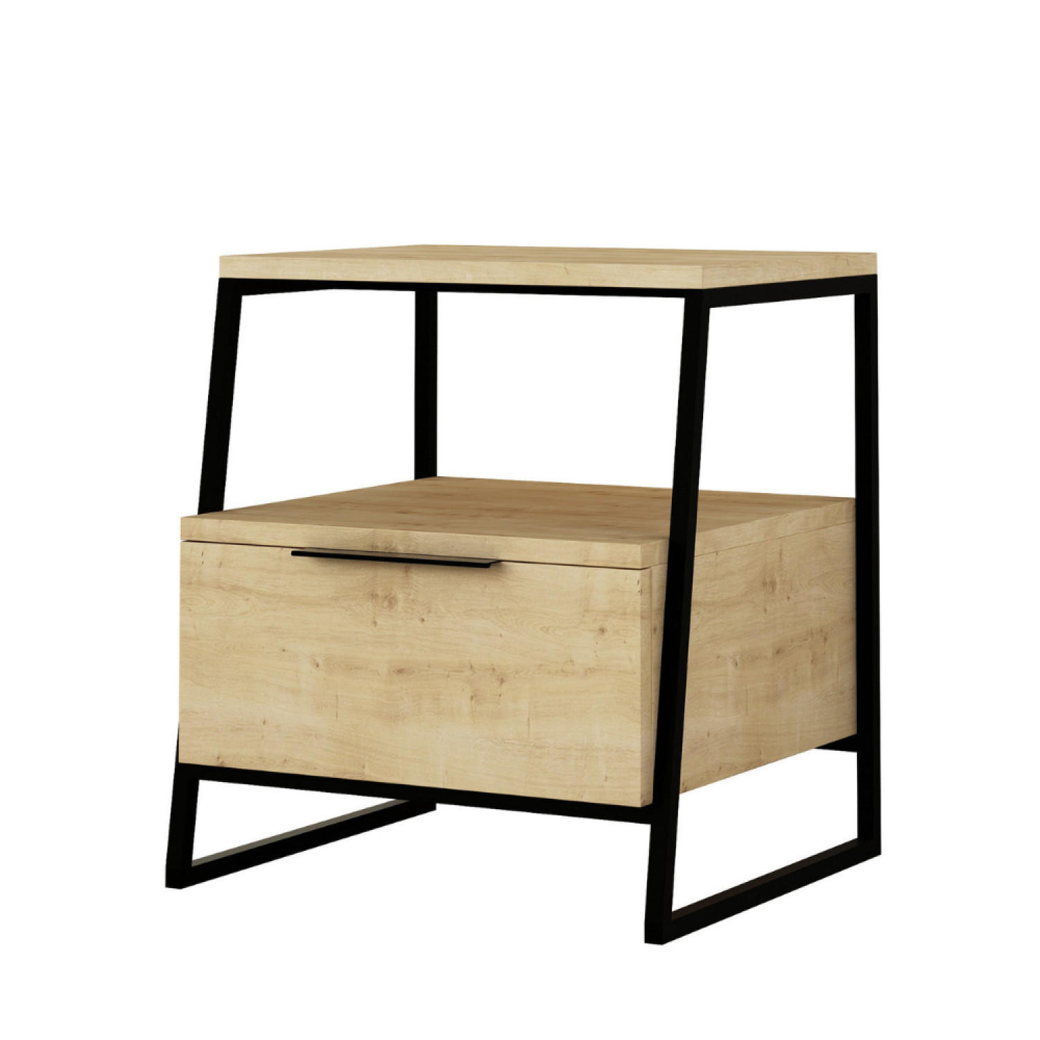 NACHTTISCH Inka Braun - Braun, Holzwerkstoff (45/50/40cm) - Concept Usine
