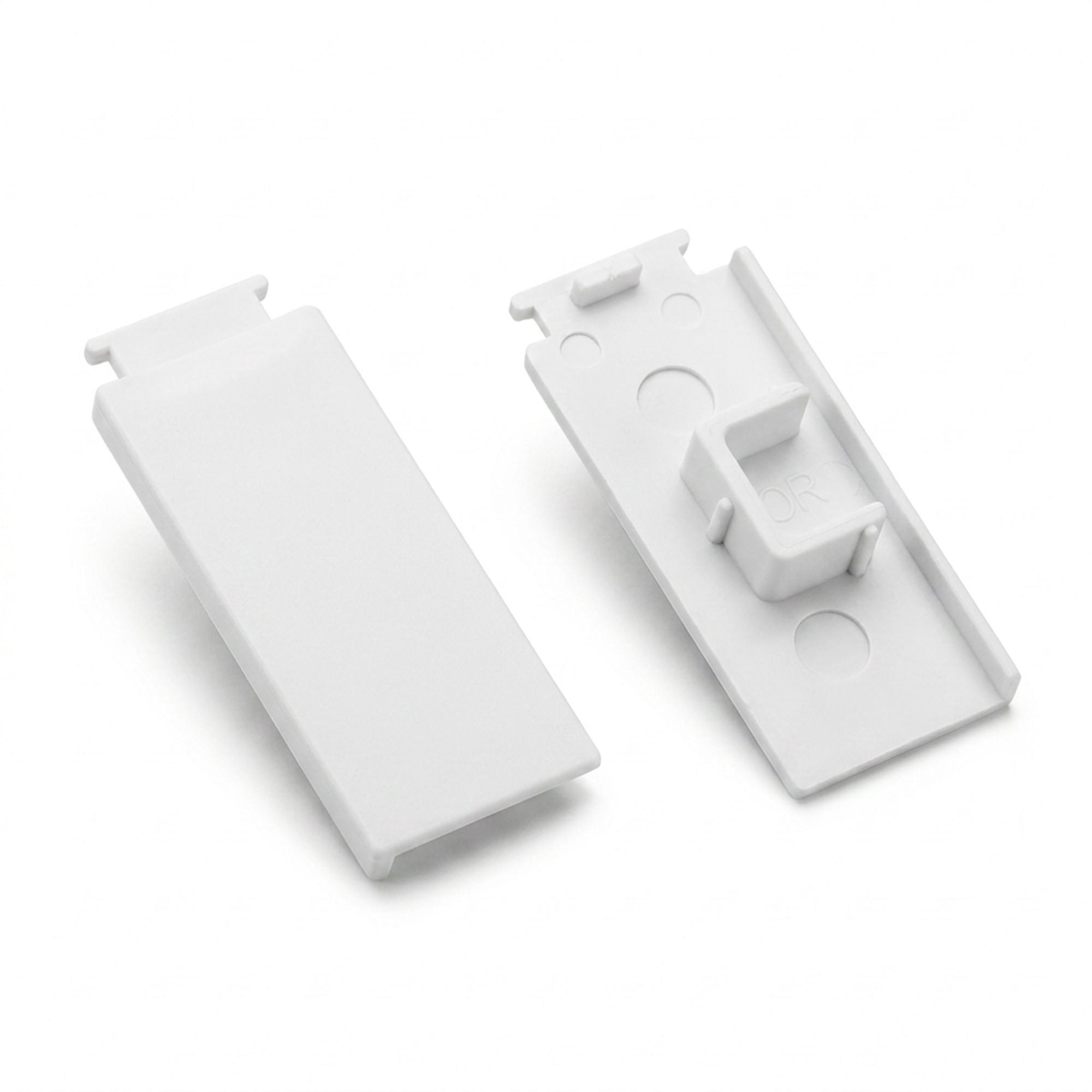 Bestlivings Gardinenschienen-Endstück Weiß 1x5 cm