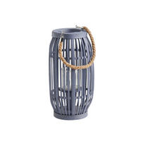 LATERNE Mindoradosea - Blau, Holz (18/35.5/18cm) - home&you