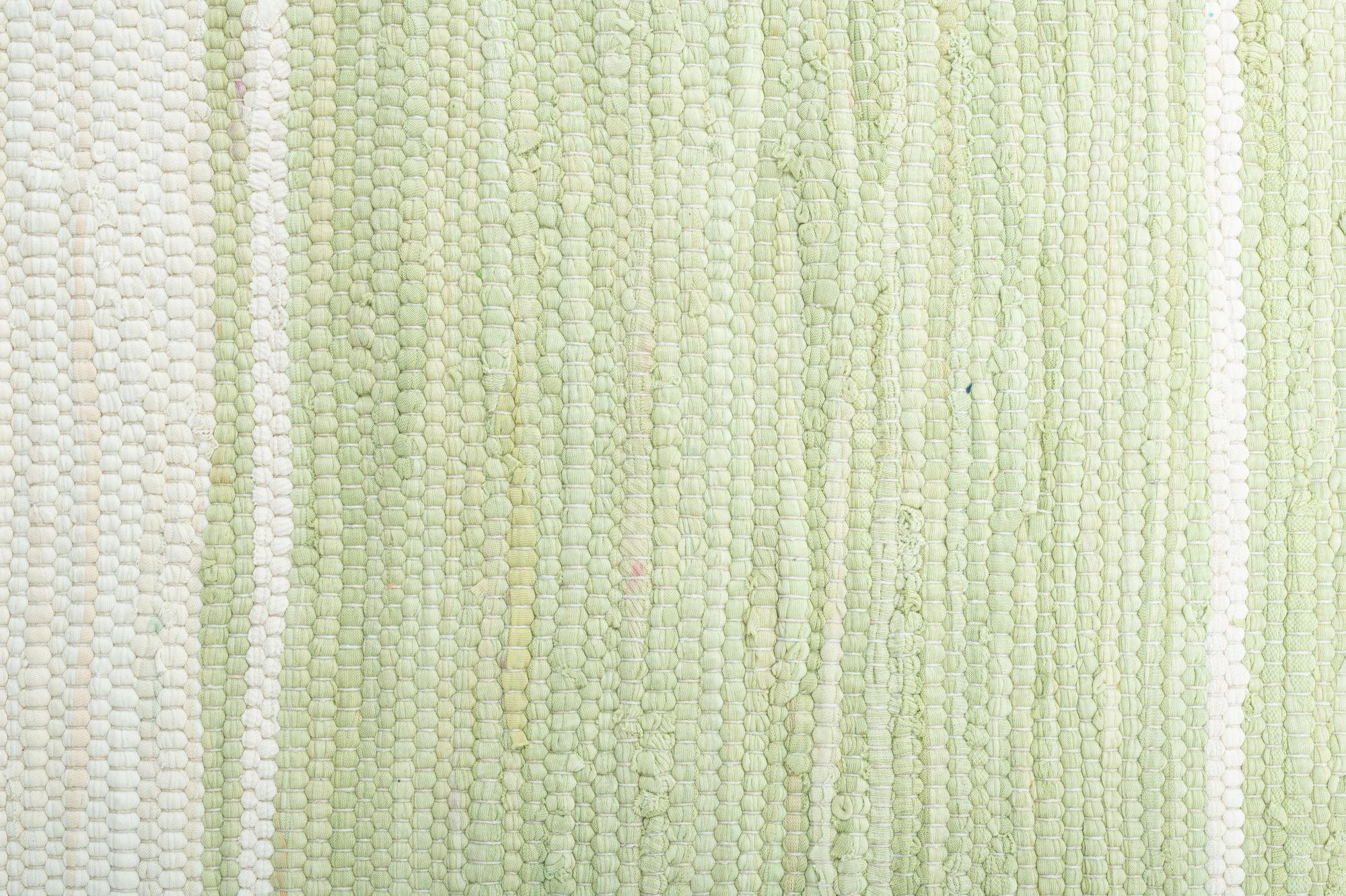 Thumbnail - Theko Fleckerlteppich, Grün, Textil, Gestreift, Rechteckig, 90x160 cm, für Fußbodenheizung geeignet, Teppiche & Böden, T...