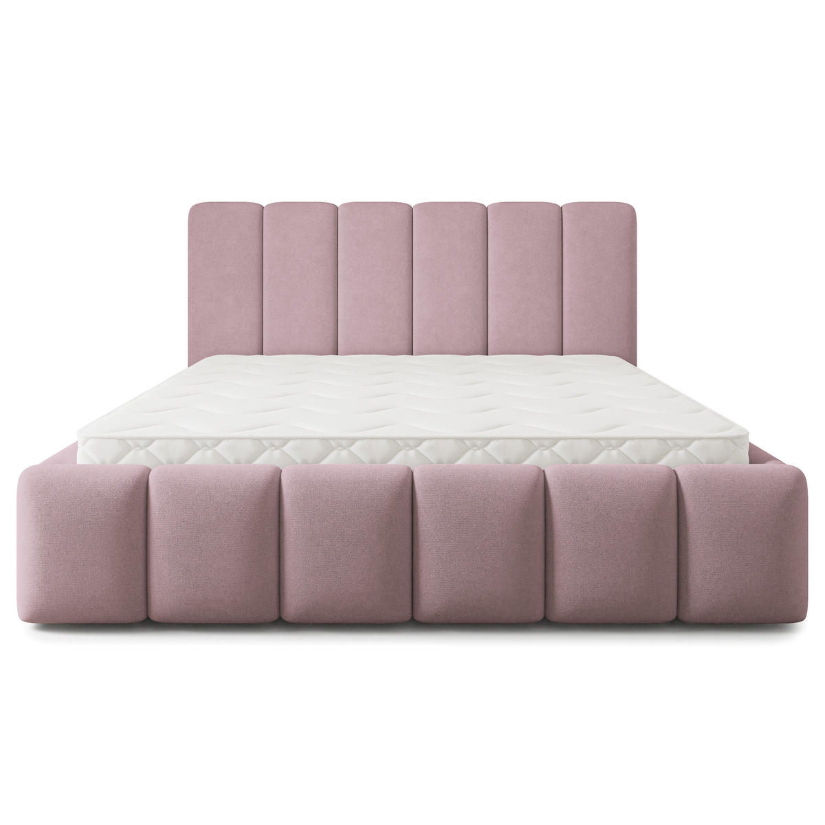POLSTERBETT ATTORA SR 180x200 cm mit Bettkästen - Rosa - Rosa, Holz (180/200cm) - MASSENO