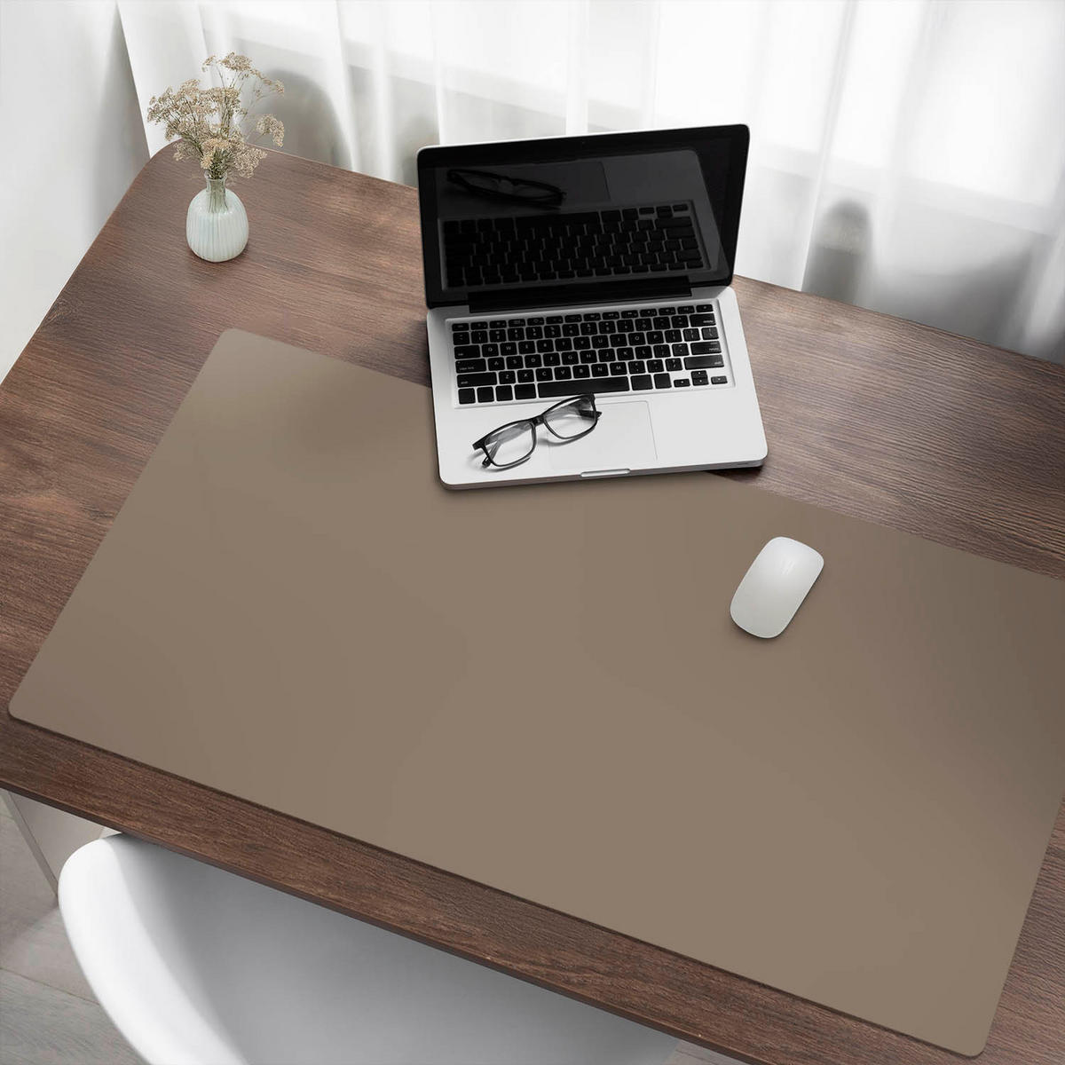 SCHREIBTISCHUNTERLAGE 120x60 cm Braun - Walnussfarben, Kunststoff (1.6/120/60cm) - Wallfluent
