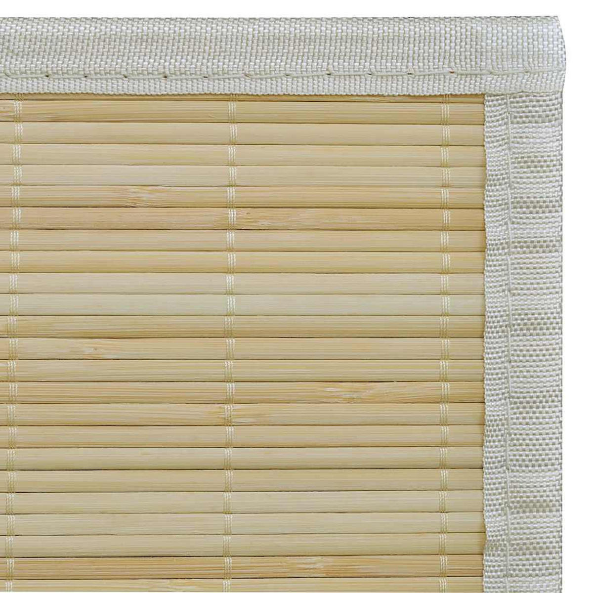 TEPPICH Bambus Natur Rechteckig 150/200 Cm - Beige, Holz (150/200cm) - vidaXL