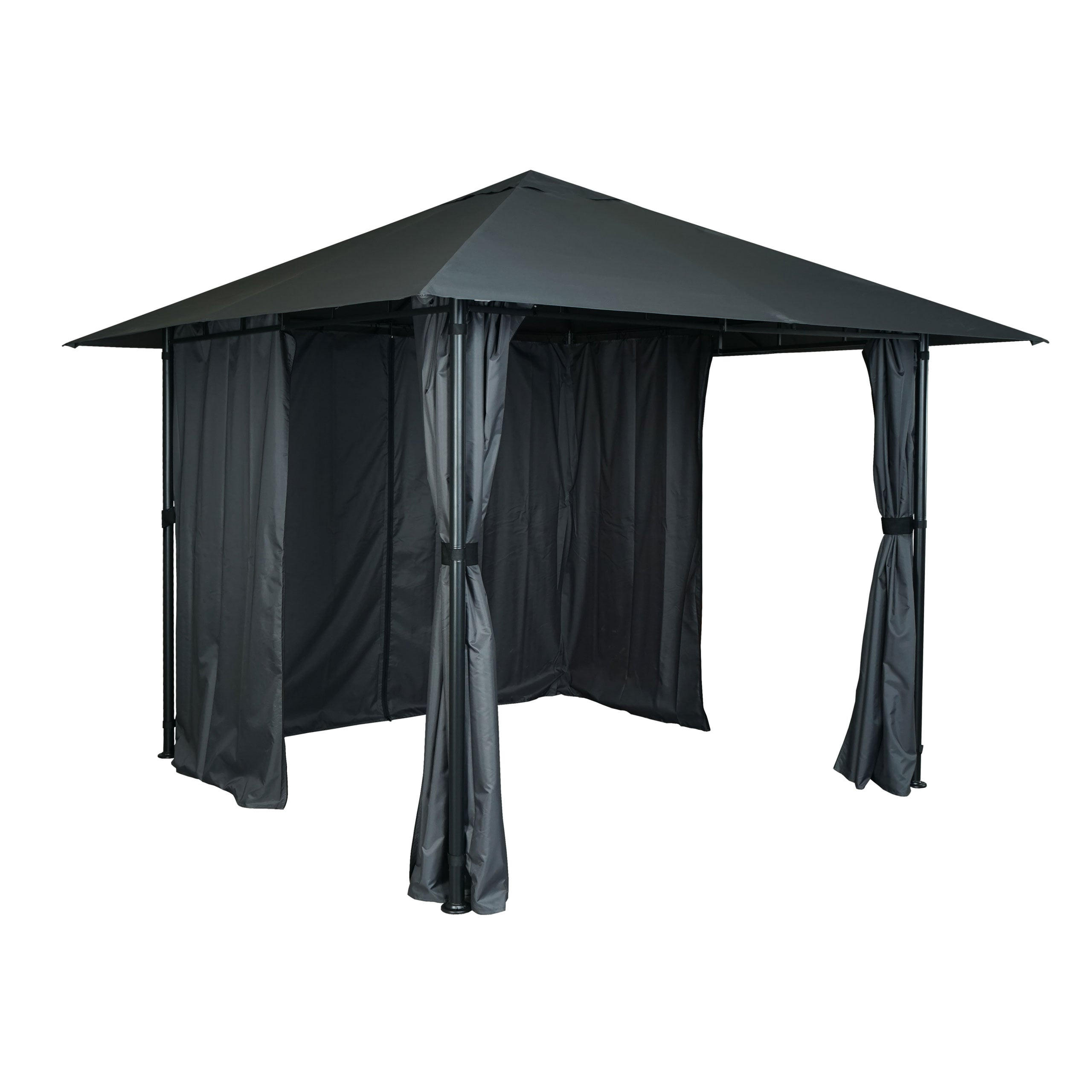 PERGOLA 255x300x300cm Seitenwand Anthrazit - Anthrazit, Metall (300/255/300cm) - BERLINLODGE